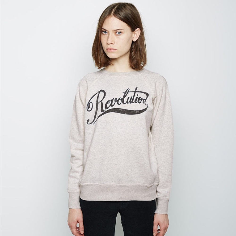 Isabel Marant Cream Revolution Sweatshirt